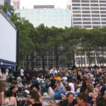 people at the bryant park film festival