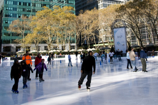 free ice skating in bryant park